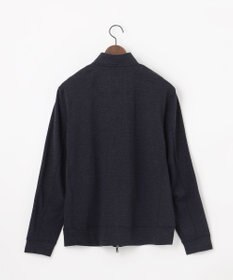 JOSEPH ABBOUD 【ジャージー/ストレッチ/軽量】トップメランジピケ スタンドジップアウター