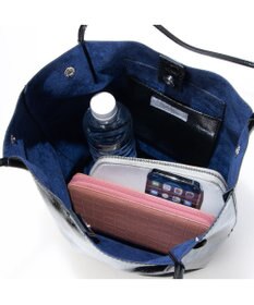 UNBILLION カシュカシュ cachecache / クラッシュメタリック肩入れバケツトートバッグ