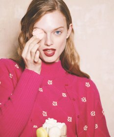 TOCCA 【洗える】PEARL BOUQUET KNIT カーディガン