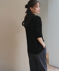 Tiaclasse L ミニチェッカー裏起毛・ストレートパンツ