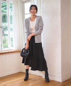 WEGO 【WEB限定/2025年秋冬新作//洗濯OK/毛玉レス/MLXLサイズ展開/オフィス/カジュアル】ベーシックニットカーディガン