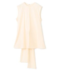 BEIGE， 【洗える・GISELe 6月号掲載】MALLOW / バックリボンコットンノースリーブブラウス