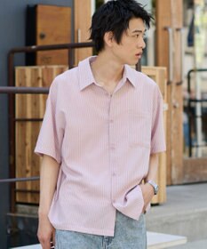 WEGO クロップドSSサッカーストライプシャツ
