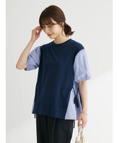 Green Parks 布帛ドッキング脇リボンプルオーバー