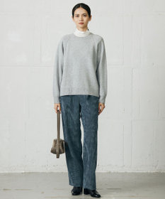 自由区 S 【カタログ掲載】ウールカシミヤブレンドスパンコールラグランスリーブ ニット