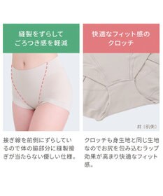 BRADELIS New York 【BRADELIS NewYork peace】シルク混素肌しっとりDailyショーツ26 ブラデリス 補正下着 深め