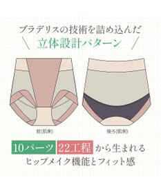 BRADELIS New York 【BRADELIS NewYork peace】シルク混素肌しっとりDailyショーツ26 ブラデリス 補正下着 深め