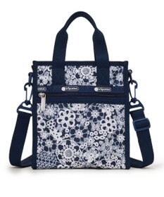 LeSportsac MINI N/S TOTE/フローラルレースネイビー