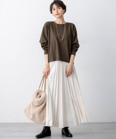 23区 【洗える】ウールミルドジャージー フォルム カットソー