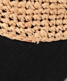 GRACE CONTINENTAL リボンストローキャップ