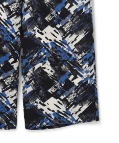 ICB 【洗える】 ブラッシュプリント ワイドパンツ