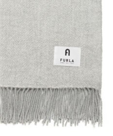 MOONBAT 【日本製】FURLA アルパカ混ヘリンボーンマフラー／幅50cm