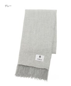 MOONBAT 【日本製】FURLA アルパカ混ヘリンボーンマフラー／幅50cm