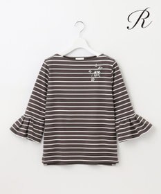 23区 L 【R(アール)】ビジュ― ストライプ ジャージー
