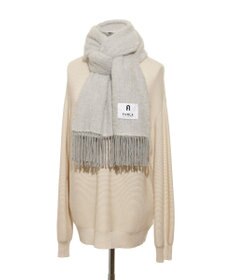 MOONBAT 【日本製】FURLA アルパカ混ヘリンボーンマフラー／幅50cm