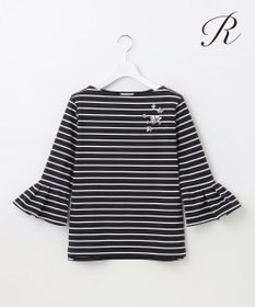 23区 L 【R(アール)】ビジュ― ストライプ ジャージー