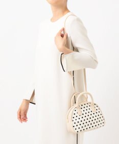 UNBILLION perche 牛革ハラコタイプ×ゴートハーフムーン2wayボストン