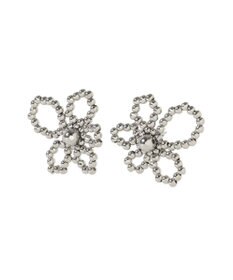 YECCA VECCA メタルビーズフラワーピアス