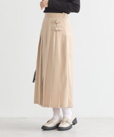 earth music&ecology サイドバックルプリーツスカート