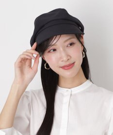 MOONBAT 【遮光100％/遮熱/UVカット】FURLA(フルラ)アーチロゴ キャスケット 帽子 無地 サイズ調整可能/手洗い可能/日本製