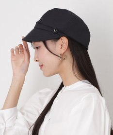 MOONBAT 【遮光100％/遮熱/UVカット】FURLA(フルラ)アーチロゴ キャスケット 帽子 無地 サイズ調整可能/手洗い可能/日本製