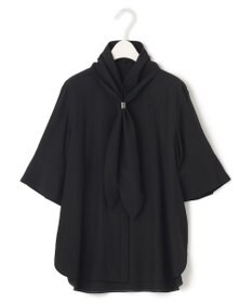 ICB L 【接触冷感・UVケア・洗える】 レーヨンコンパクトローン ボウタイシャツ