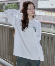 WEGO 【ユニセックス着用ITEM/MLサイズ展開】別注BENDAVISハートワンポイント刺繍T（LS）