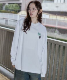 WEGO 【ユニセックス着用ITEM/MLサイズ展開】別注BENDAVISハートワンポイント刺繍T（LS）