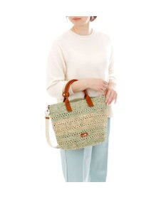 IBIZA ラフィア　2WAYバッグ