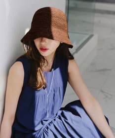 Tiaclasse ラフィアバケットハット