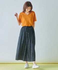 ANY 【洗濯機可/UVケア/アンチピリング】アクリルガーター バタフライスリーブニット