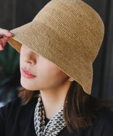 Tiaclasse ラフィアバケットハット