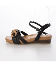 ing <ing>チェーンモチーフアンクルストラップサンダル