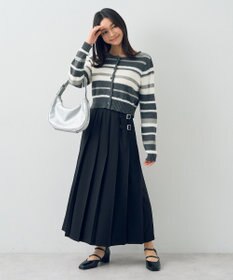 earth music&ecology サイドバックルプリーツスカート