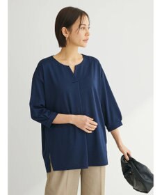 Green Parks バー付き７分袖ブラウソー