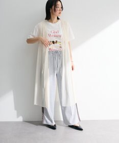 Green Parks メッシュシャーリングレイヤーワンピース