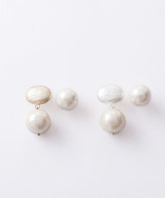 Pisceans オーバルカボション&コットンパール2setブローチ