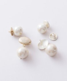 Pisceans オーバルカボション&コットンパール2setブローチ