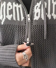 WEGO ジャガードメッシュパーカー