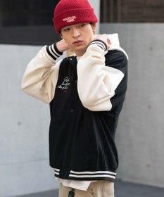 WEGO 【ユニセックス着用ITEM】スウェットフードスタジャン