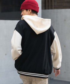 WEGO 【ユニセックス着用ITEM】スウェットフードスタジャン