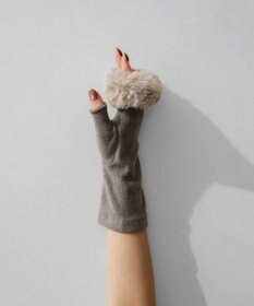 ORuKuBET 【オンワード・クローゼット限定】エコファーフィンガーレスグローブ(WOMEN)【スクワラン加工 / 抗菌機能】