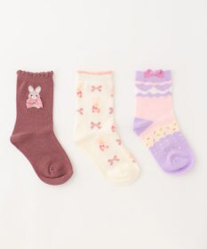 ANY KIDS 【3点セット】ソックス (イチゴウサギ)