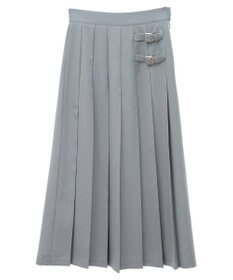 earth music&ecology サイドバックルプリーツスカート