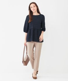 ANY SIS 【洗える】フラワーフクレジャガード ブラウス