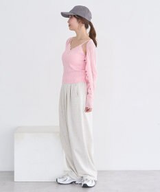 earth music&ecology レースリブキャミソール