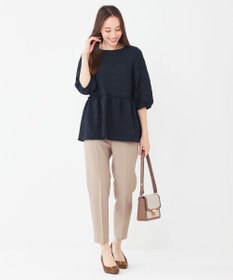 ANY SIS 【洗える】フラワーフクレジャガード ブラウス