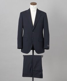 GOTAIRIKU オールシーズン対応【御幸毛織】WOOL×SOLOTEX ストレッチスーツ（ネイビーストライプ）