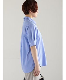 Te chichi ミニフリルトリムカラーブラウス