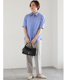 Te chichi ミニフリルトリムカラーブラウス